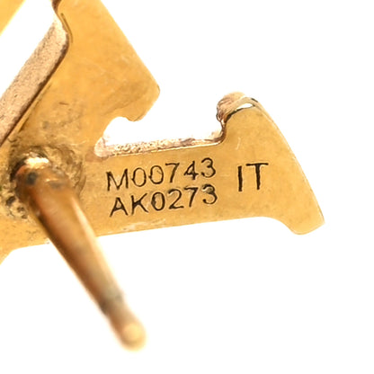 Louis Vuitton Metal LV Iconic Earrings Gold 5 of 6