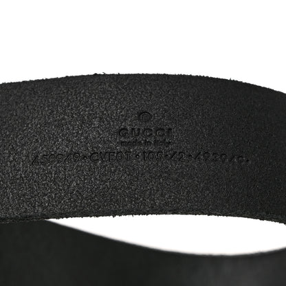 Gucci Faded Calfskin Snake Double G 40mm Belt 105 42 Black 5 of 6