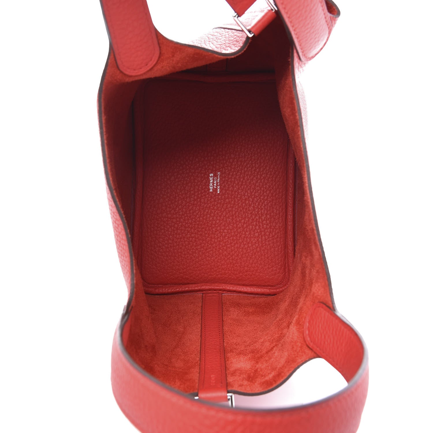 Hermes Taurillon Clemence Picotin Lock 18 PM Rouge De Coeur 4 of 10