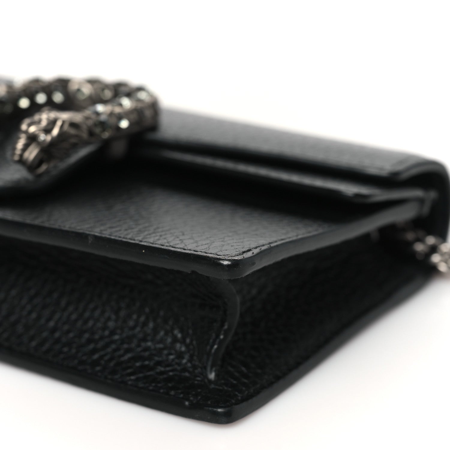 Gucci Calfskin Super Mini Dionysus Shoulder Bag Black 9 of 9