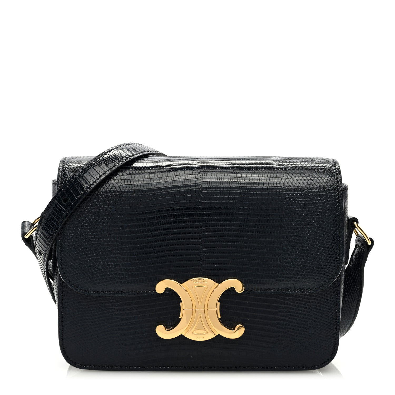 Celine Lizard Teen Triomphe Navy Blue 1 of 10