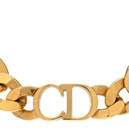 Christian Dior Metal Danseuse Etoile Chain Choker Necklace Gold 4 of 5
