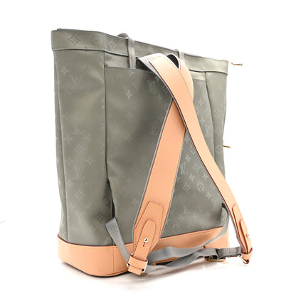 Louis Vuitton Monogram Titanium Backpack Tote 3 of 11