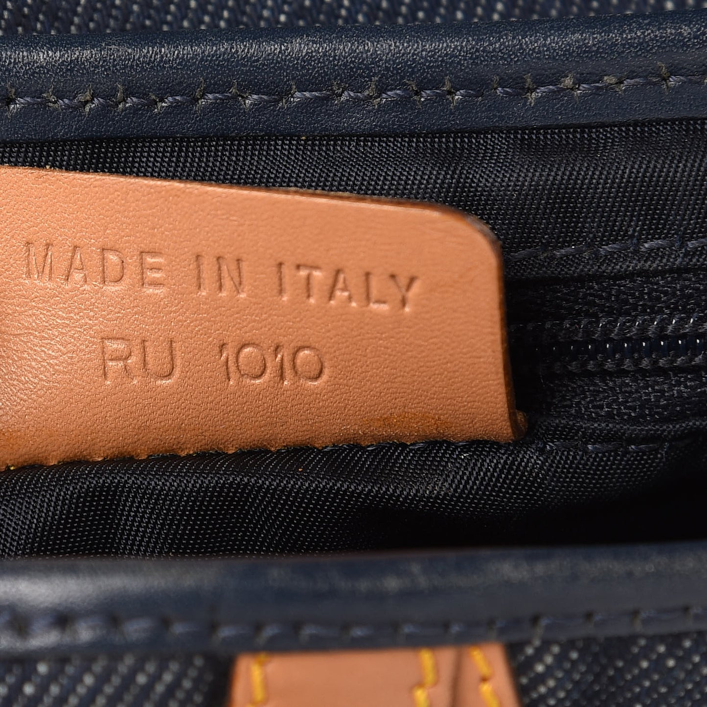 Denim Calfskin Saddle Bag Blue