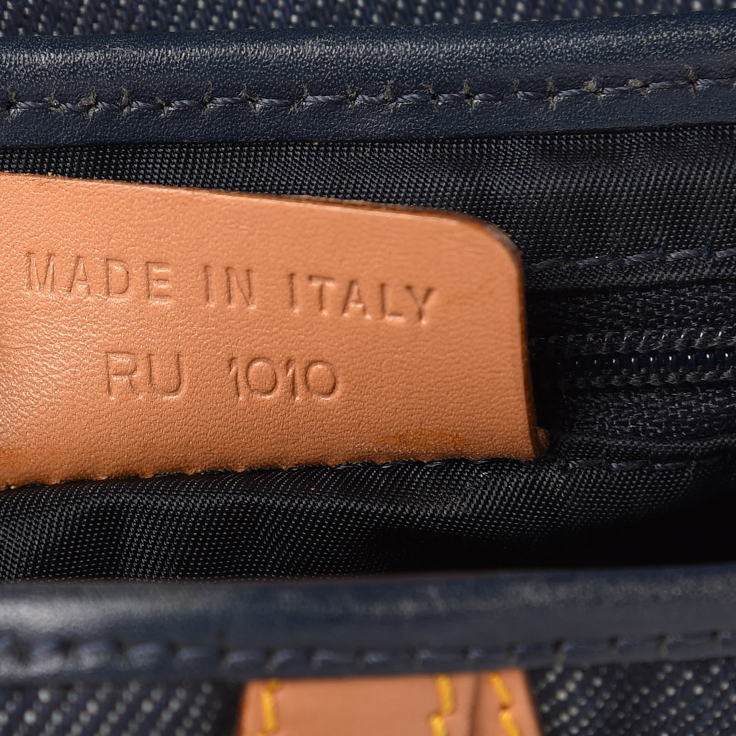 Christian Dior Denim Calfskin Saddle Bag Blue 7 of 14