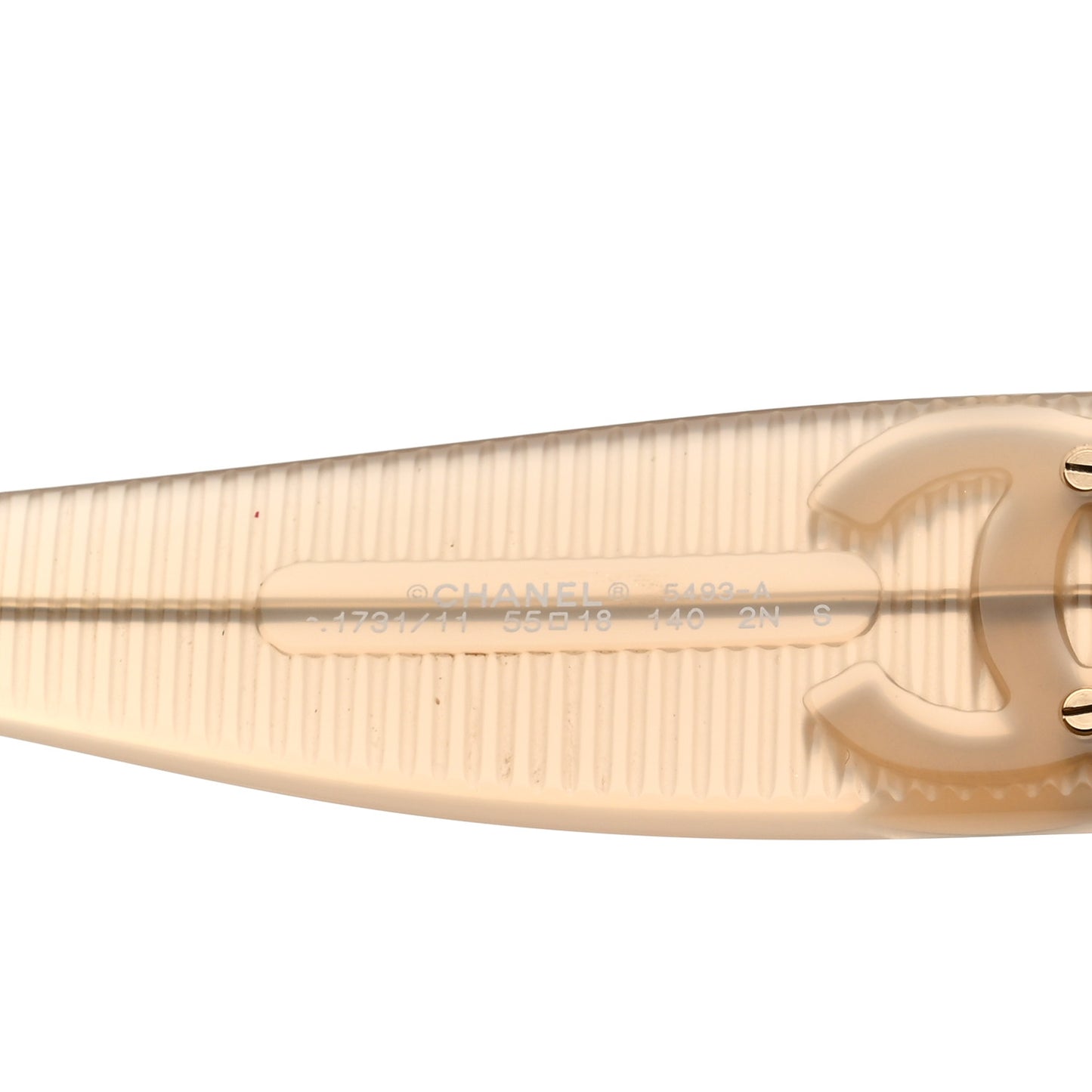 Acetate Rectangle Sunglasses 5493-A Light Yellow