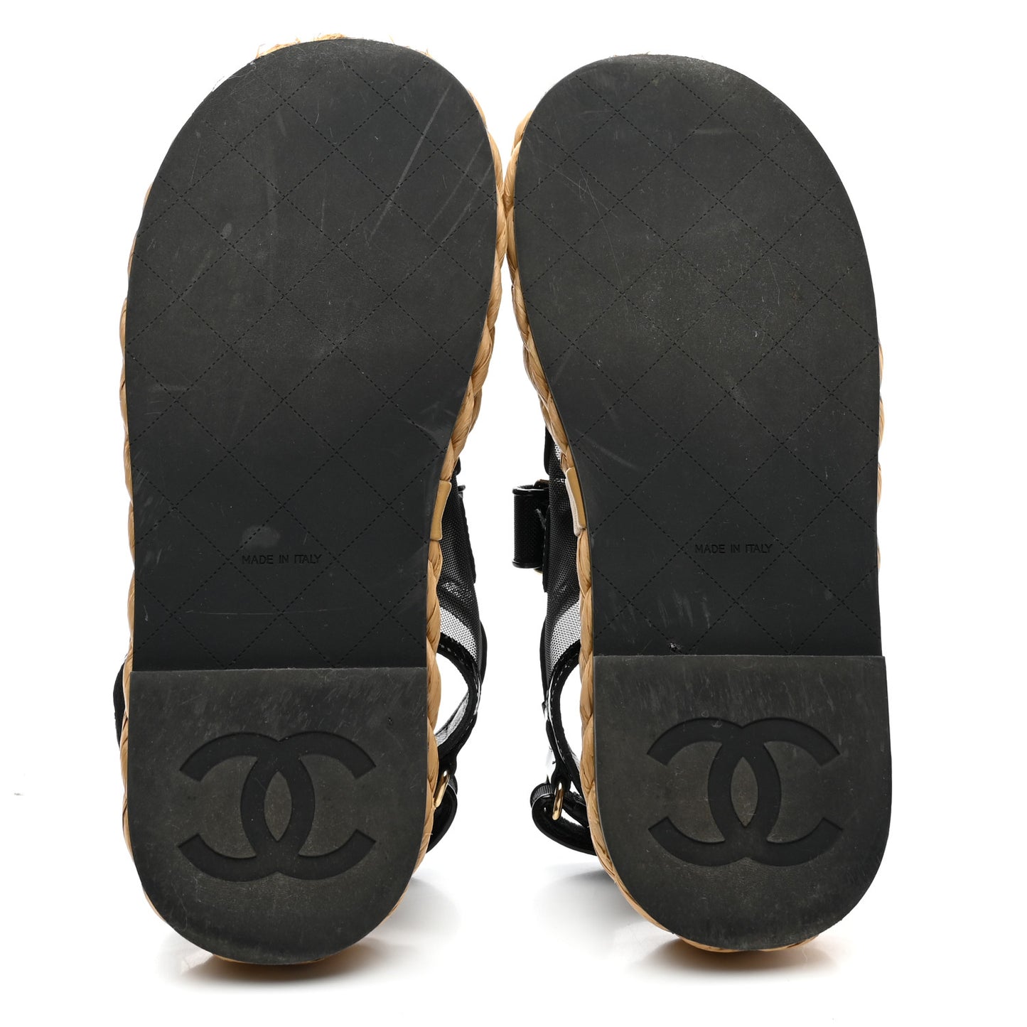 Mesh Patent Calfskin Velcro Dad Sandals 36 Black