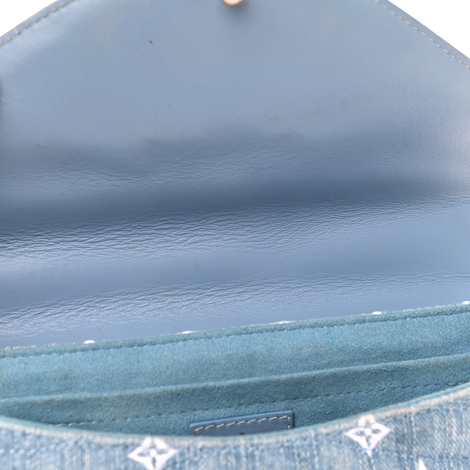 Louis Vuitton Embroidered Monogram Denim New Wave Chain MM 7 of 9
