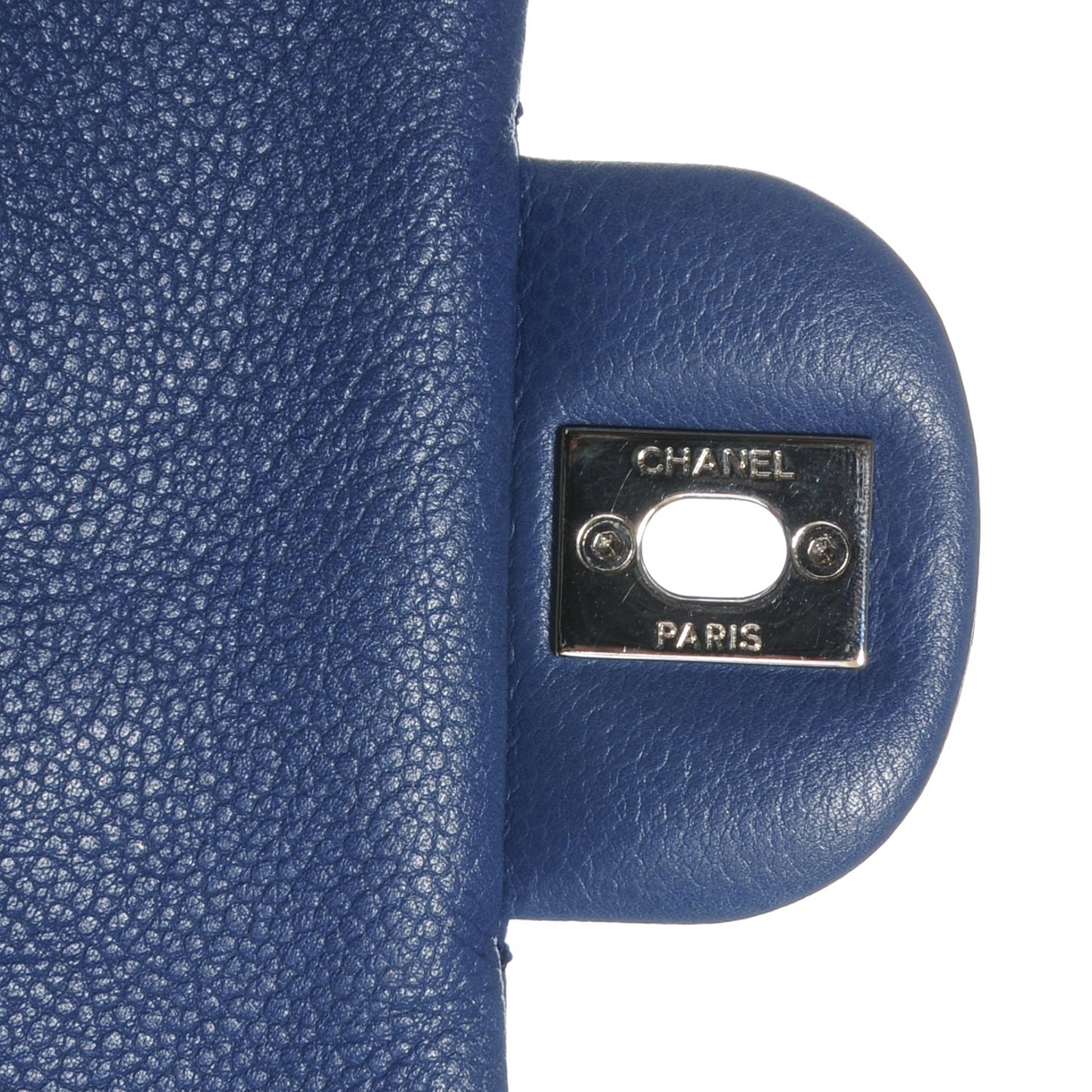 Washed Caviar Medium Double Flap Blue