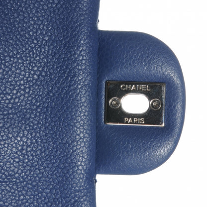 Chanel Washed Caviar Medium Double Flap Blue 5 of 8