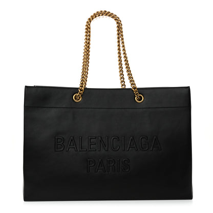 Balenciaga Soft Smooth Calfskin Large Duty Free Tote Black 1 of 9