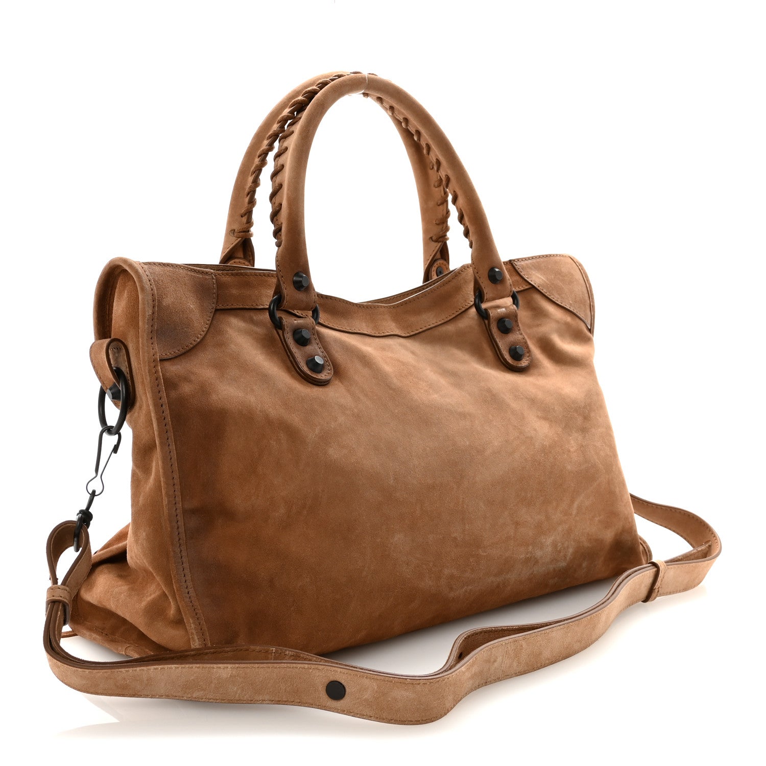 Balenciaga Waxed Calfskin Classic Hardware Medium Le City Camel 3 of 9