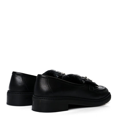 Chanel Lambskin Quilted CC Turnlock Loafers 39 Black 4 of 9