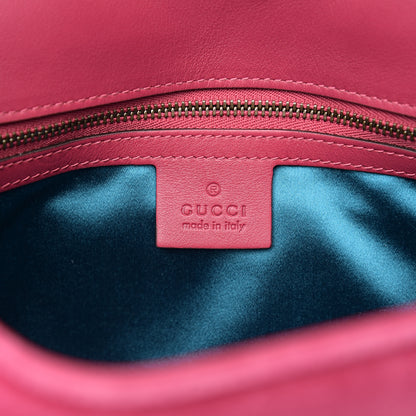 Gucci Velvet Matelasse Small GG Marmont Shoulder Bag Light Raspberry Rose 5 of 10