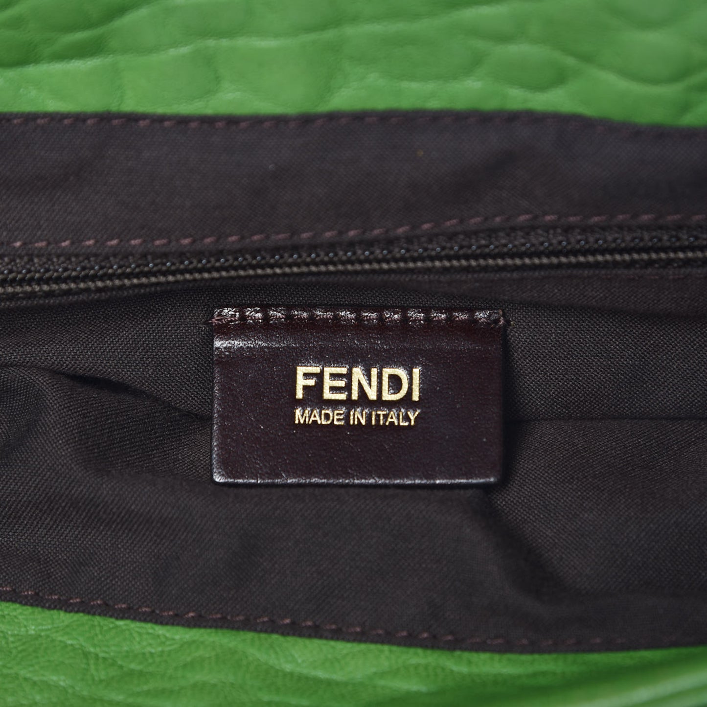 Crinkled Lambskin Mia Shoulder Flap Verde Pisello