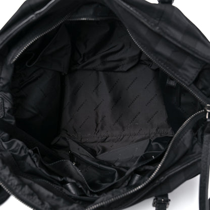 Burberry Nylon House Check Diaper Bag Black 4 of 11