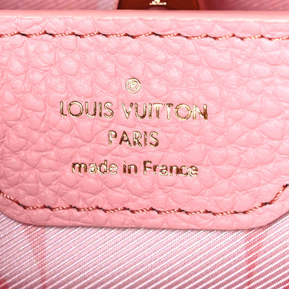 Louis Vuitton Taurillon Capucines BB Black Pink 6 of 9