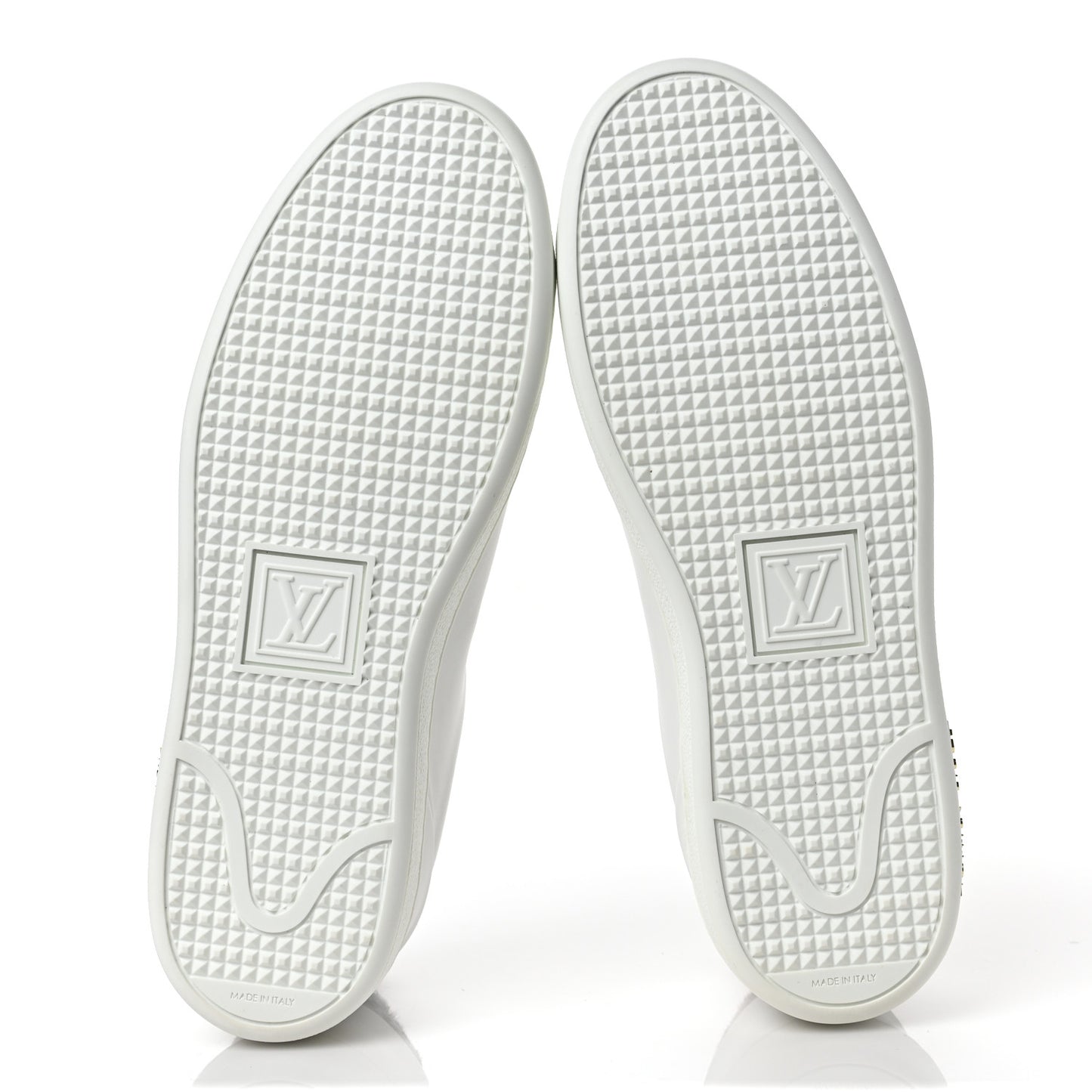 Calfskin Calf Hair Monogram Giant Jungle Frontrow Sneakers 39 White