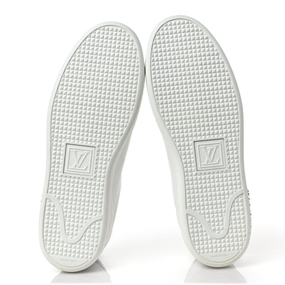 Louis Vuitton Calfskin Calf Hair Monogram Giant Jungle Frontrow Sneakers 39 White 5 of 7