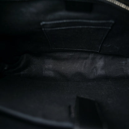 Gucci GG Supreme Monogram Appia Calfskin Web Briefcase Black 5 of 10