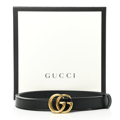 Gucci Calfskin Double G 20mm Belt 95 38 Black 5 of 5