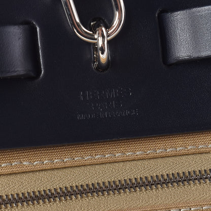 Hermes Vache Hunter Toile Herbag Zip 31 PM Trench Bleu Indigo 7 of 15