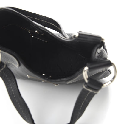 Prada Vitello Daino Shoulder Bag Black 5 of 9