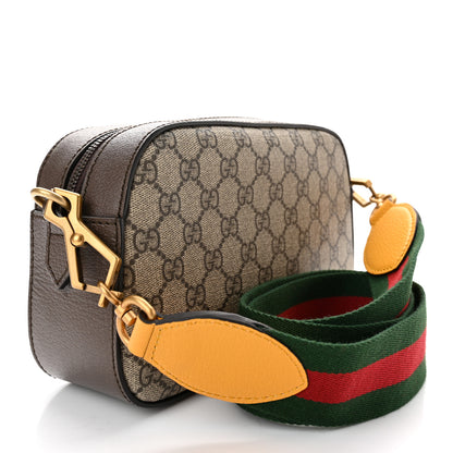 Gucci GG Supreme Monogram Web Neo Vintage Shoulder Bag Beige New Acero Crop 3 of 11