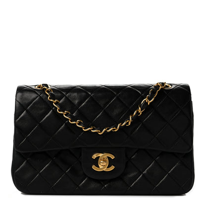 Chanel Lambskin Quilted Small Double Flap Black 1 of 10
