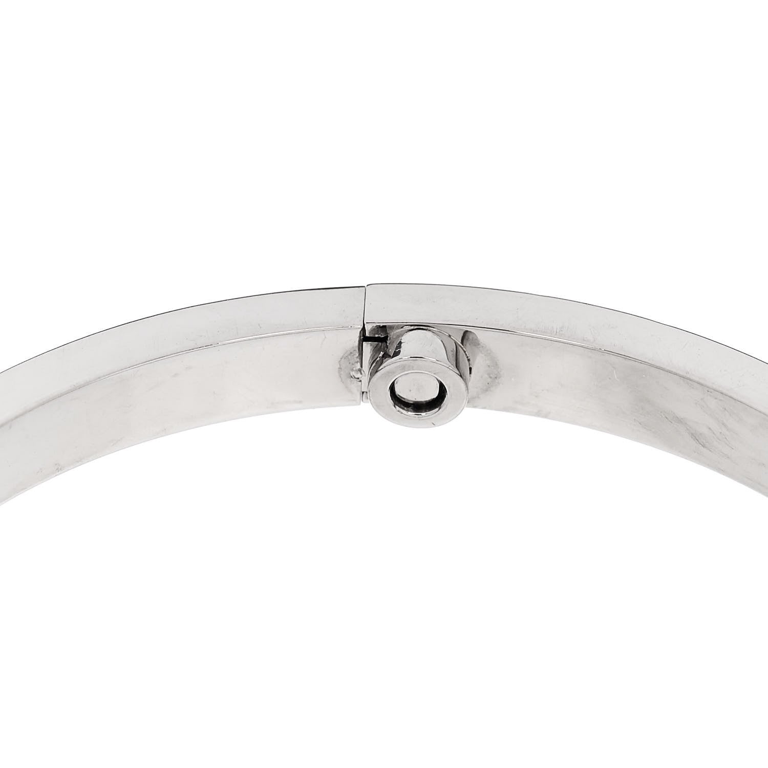 Cartier 18K White Gold Small LOVE Bracelet 15 6 of 8