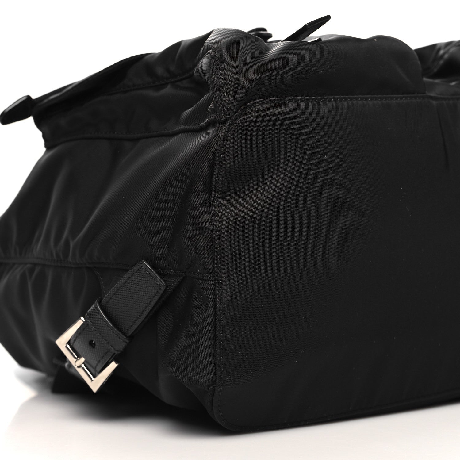 Prada Tessuto Nylon Saffiano Medium Backpack Black 9 of 10