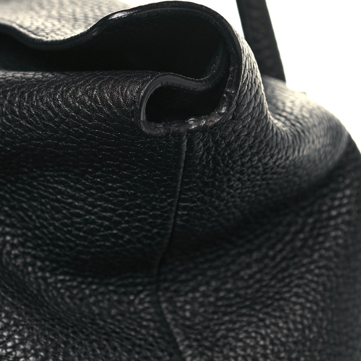 London Grainy Calfskin Medium Baynard Tote Black