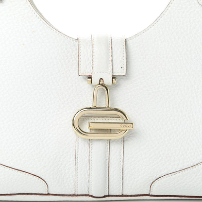 Gucci Calfskin Junco Shoulder Bag White 8 of 16