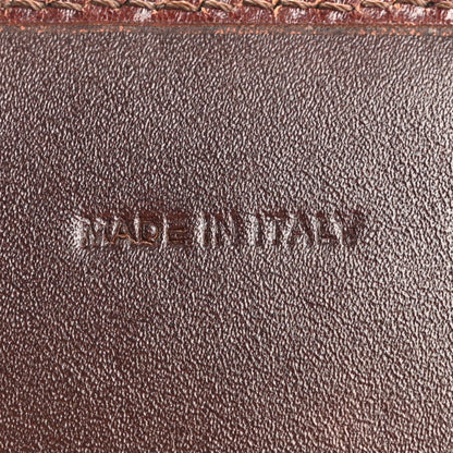 Burberry Calfskin House Check Studded Wallet Dark Tan 7 of 14