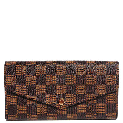 Louis Vuitton Damier Ebene Sarah Wallet NM 1 of 7