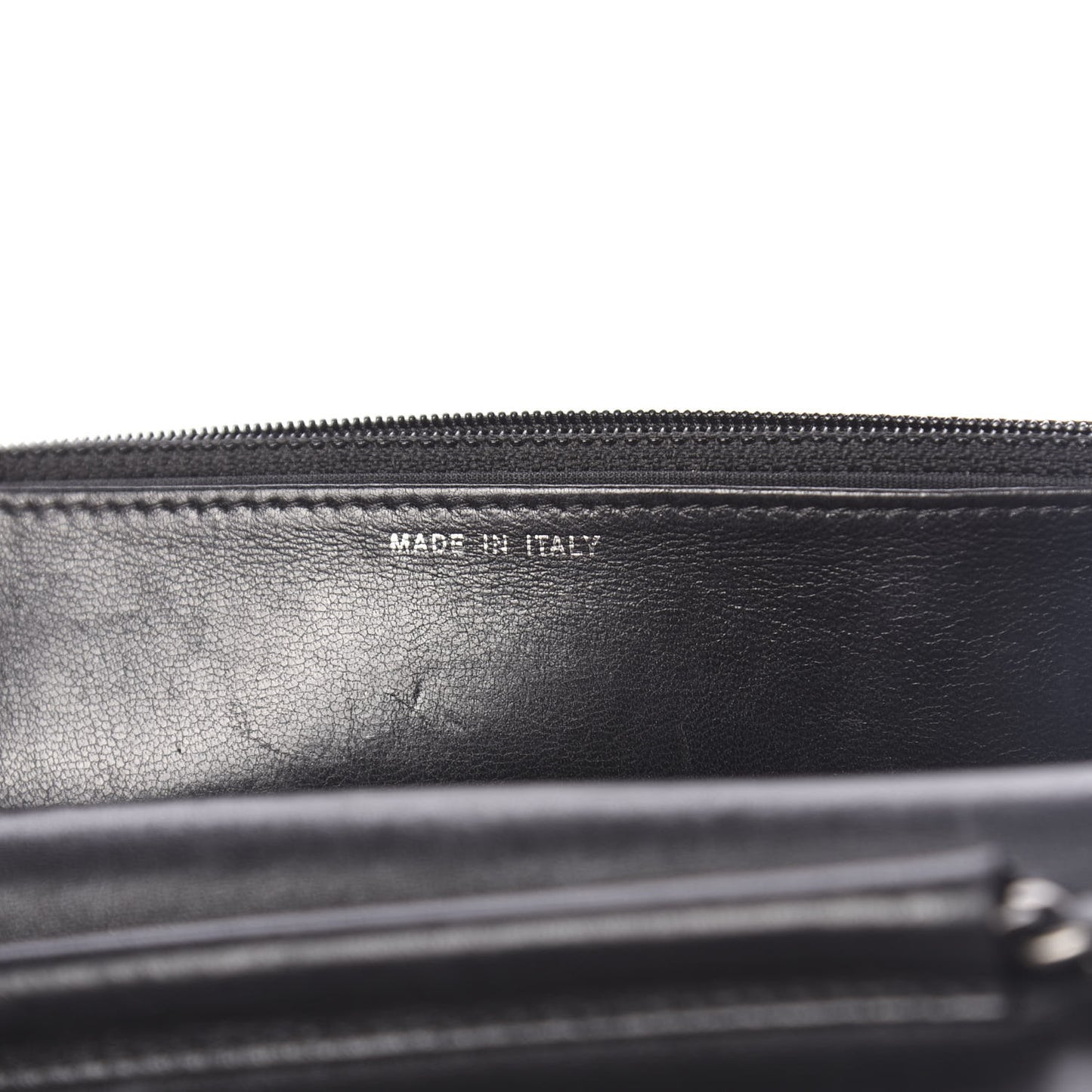 Lambskin Quilted Boy Wallet On Chain WOC Black