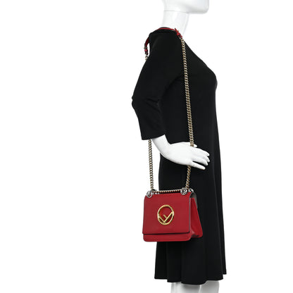Fendi Vitello Century Opaco F is Fendi Small Kan I Shoulder Bag Fragola 2 of 13