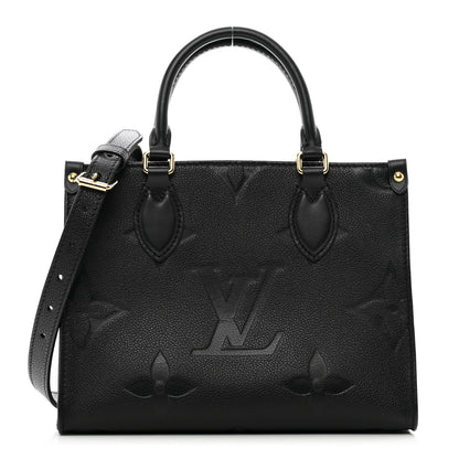 Louis Vuitton LOUIS VUITTON Empreinte Monogram Giant Onthego PM Black 1 of 9