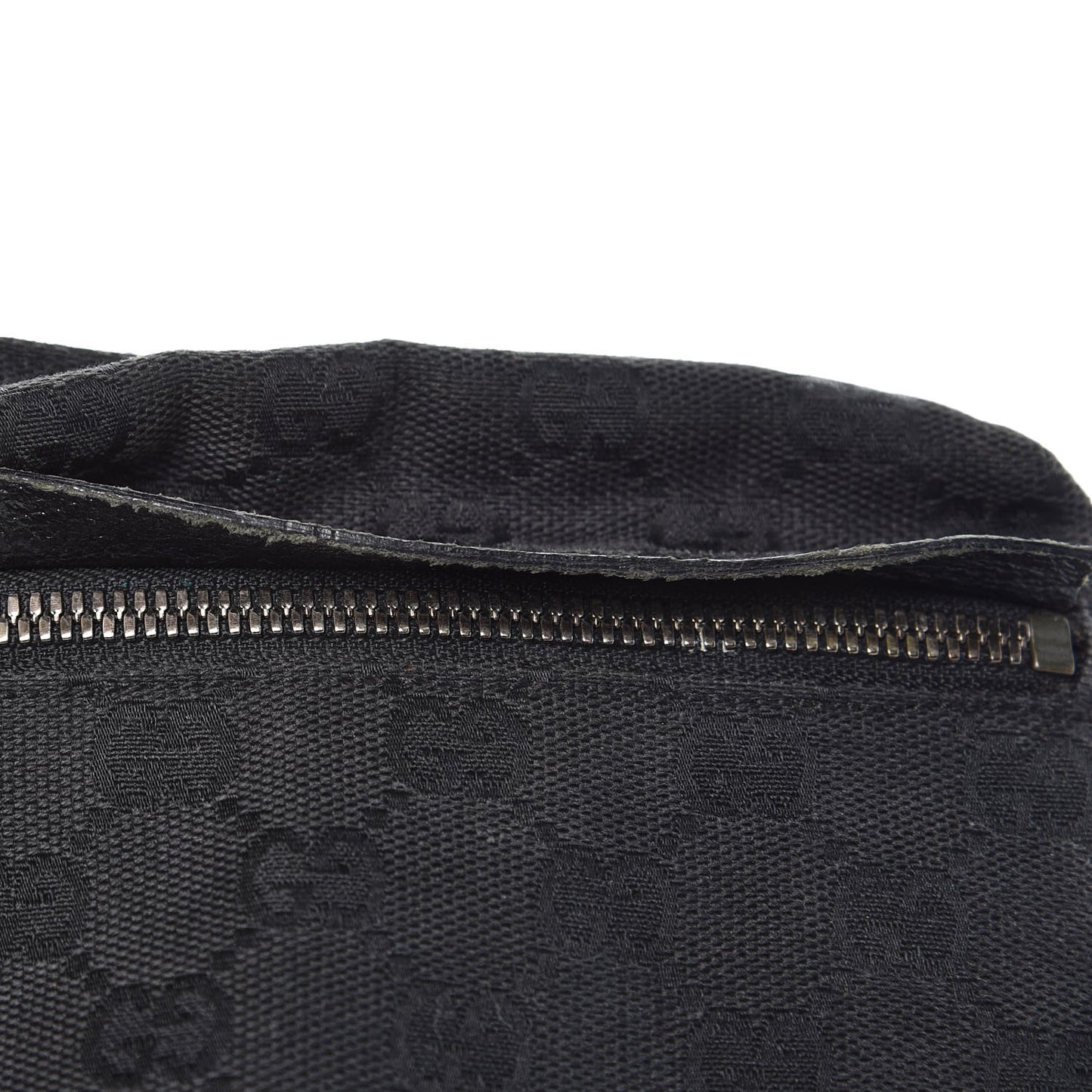 GG Monogram Double Pocket Belt Bag Black