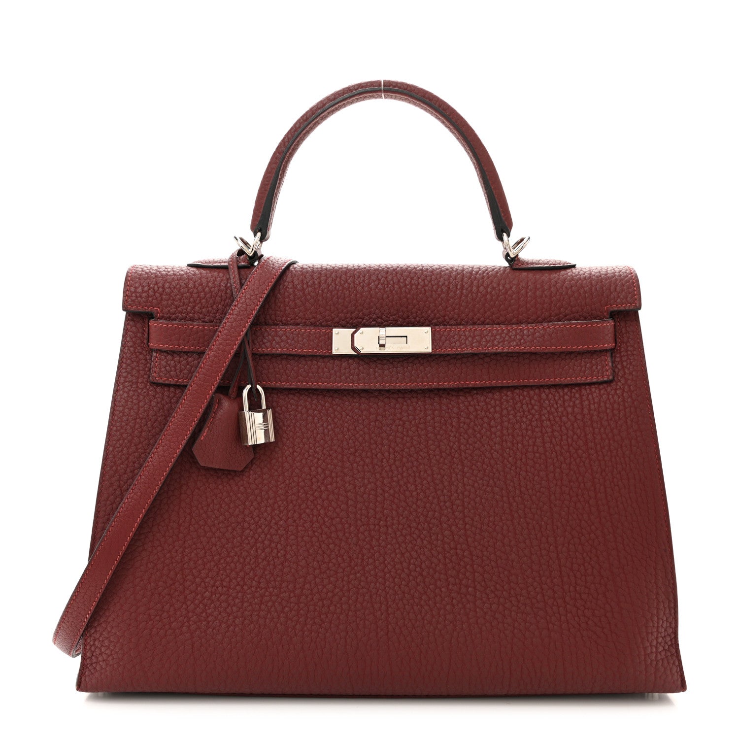 Hermes Fjord Kelly Sellier 35 Rouge H 1 of 16