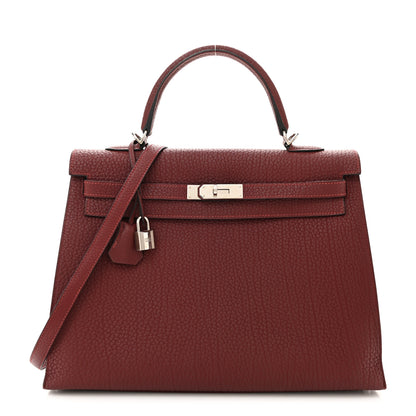 Hermes Fjord Kelly Sellier 35 Rouge H 1 of 16
