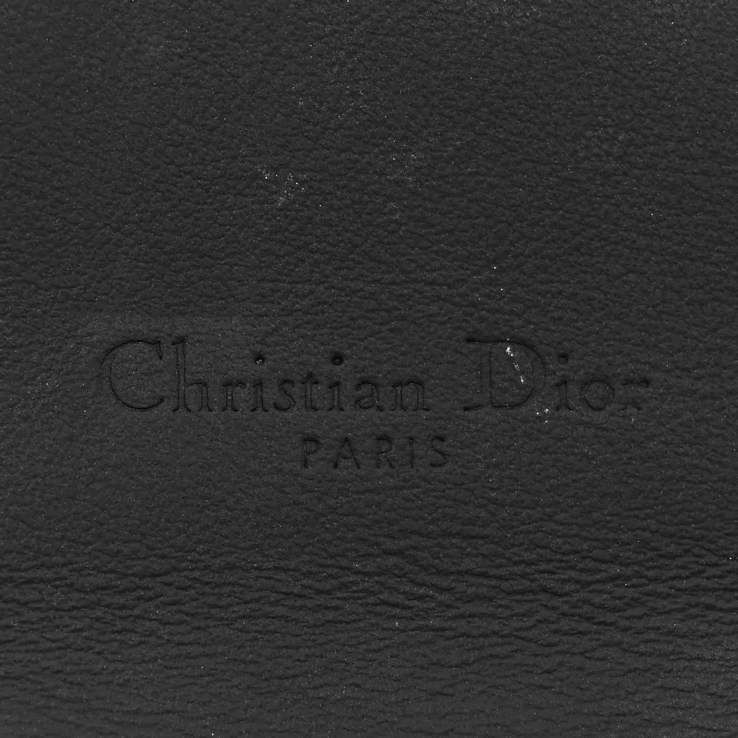 Christian Dior Ultra Matte Calfskin Saddle Chain Wallet Pouch Black 11 of 18