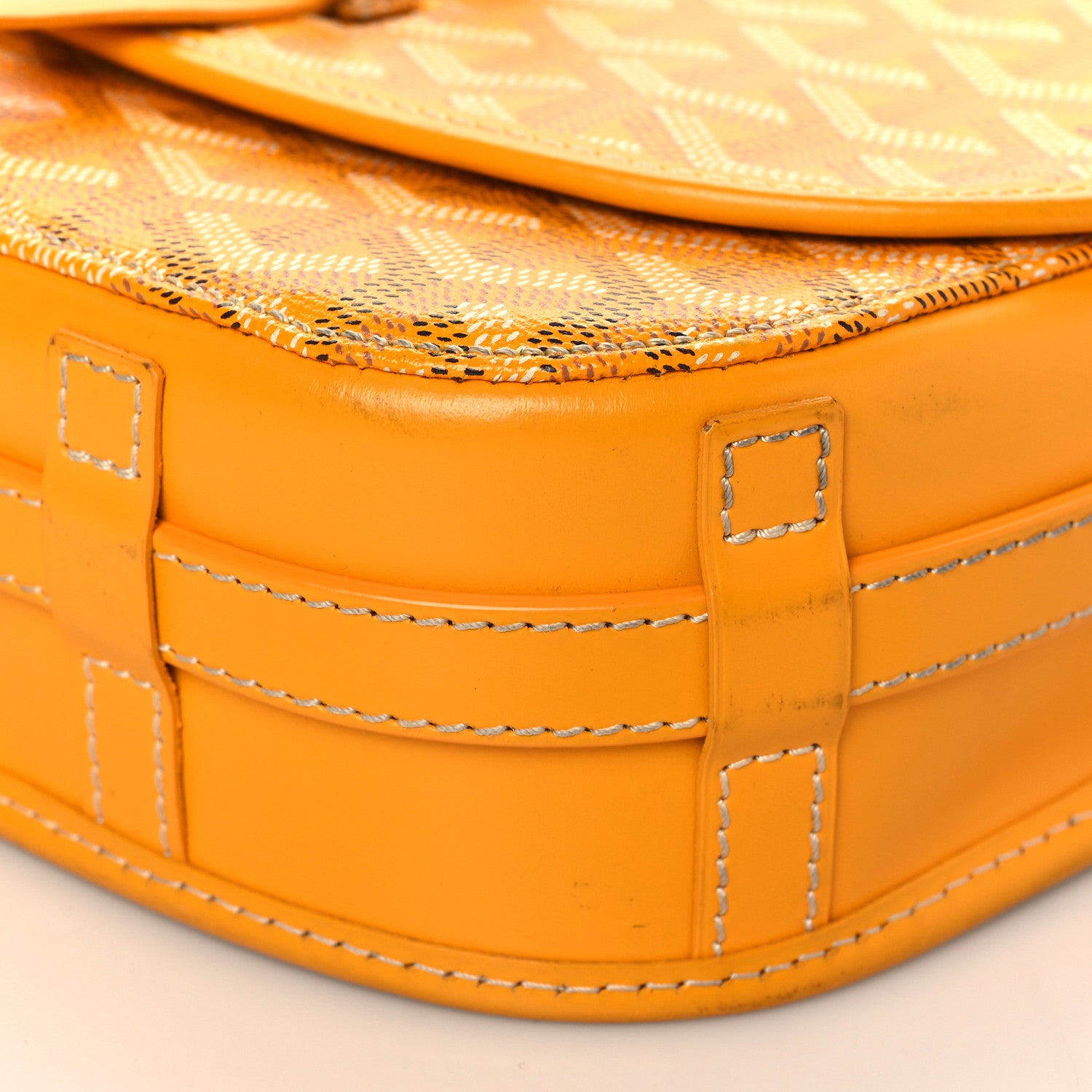 Goyard Goyardine Belvedere II PM Messenger Bag Yellow 10 of 11