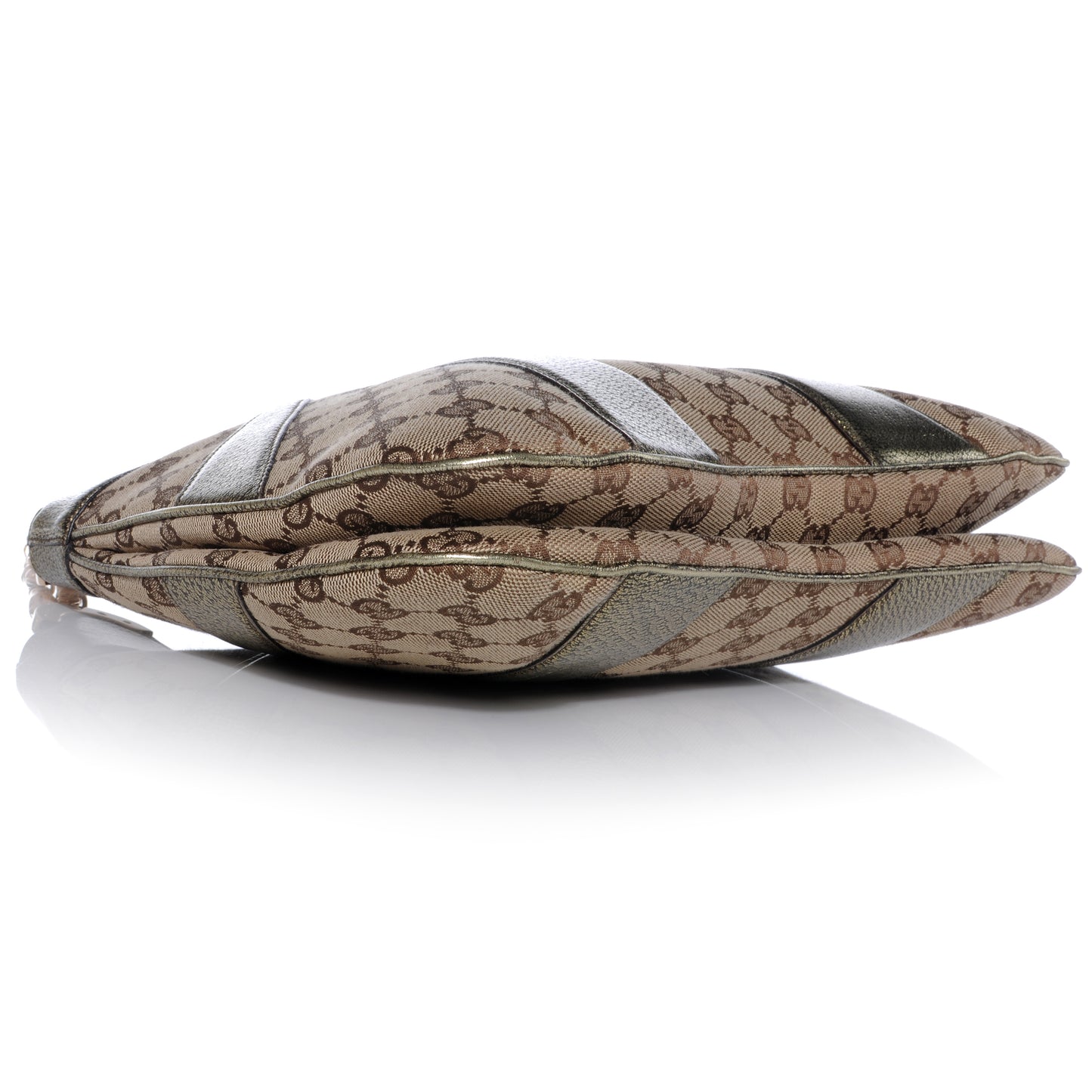 Monogram Bamboo Chain Shoulder Bag Metallic