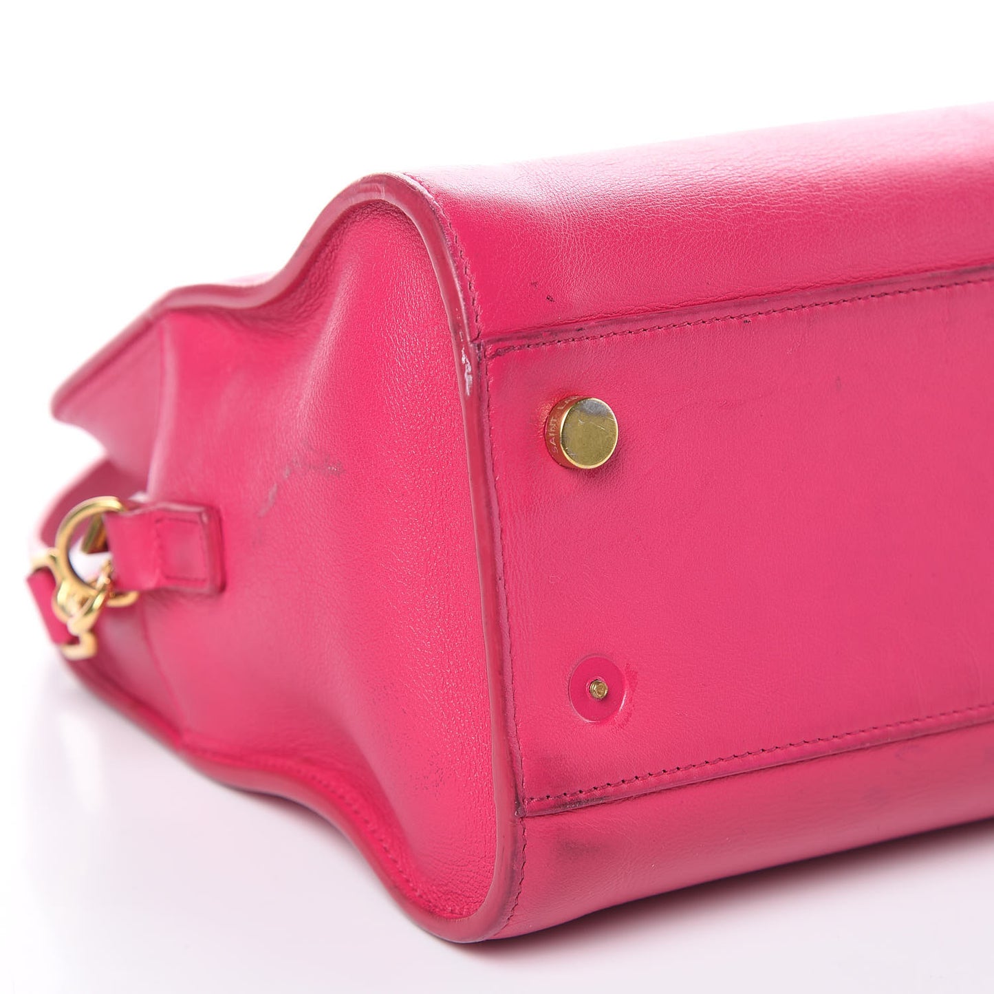 Calfskin Monogram Baby Cabas Fuchsia