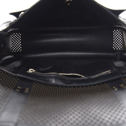Proenza Schouler Lambskin Perforated Medium PS1 Satchel Black 4 of 14