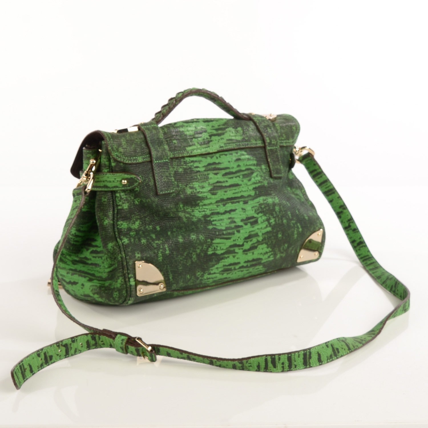 Mulberry Lizard Print Travel Day Grass Green 3 of 11