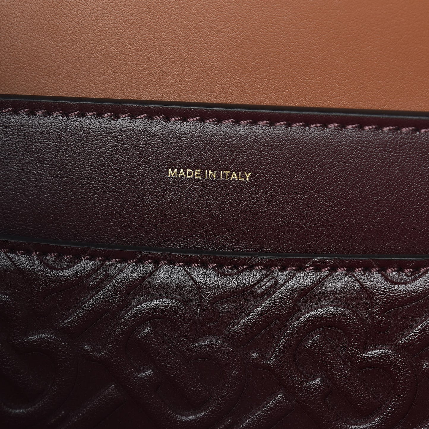 Calfskin Embossed Monogram Small Belt Bag Oxblood