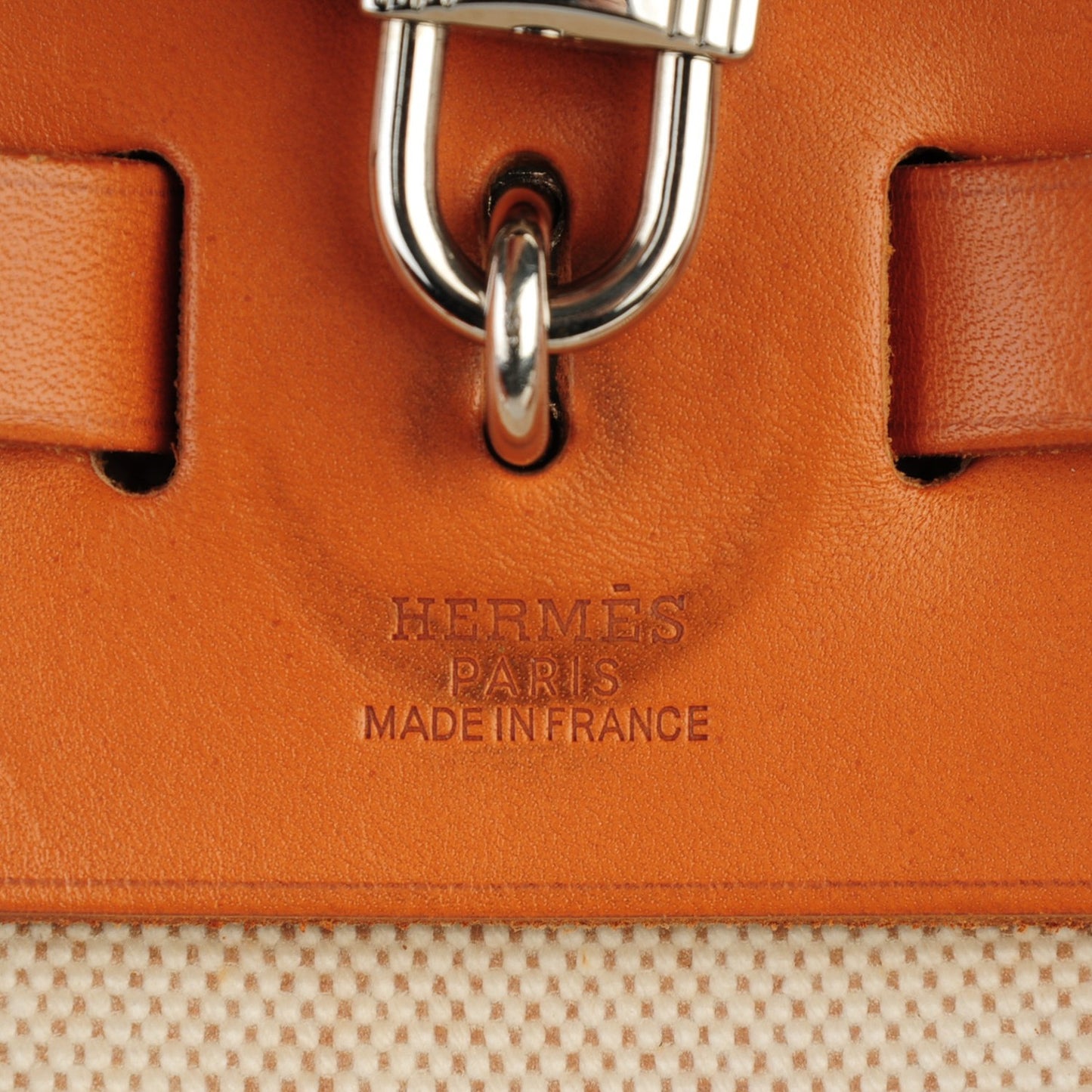 Toile Vache Calfskin Herbag 30 PM Backpack Natural