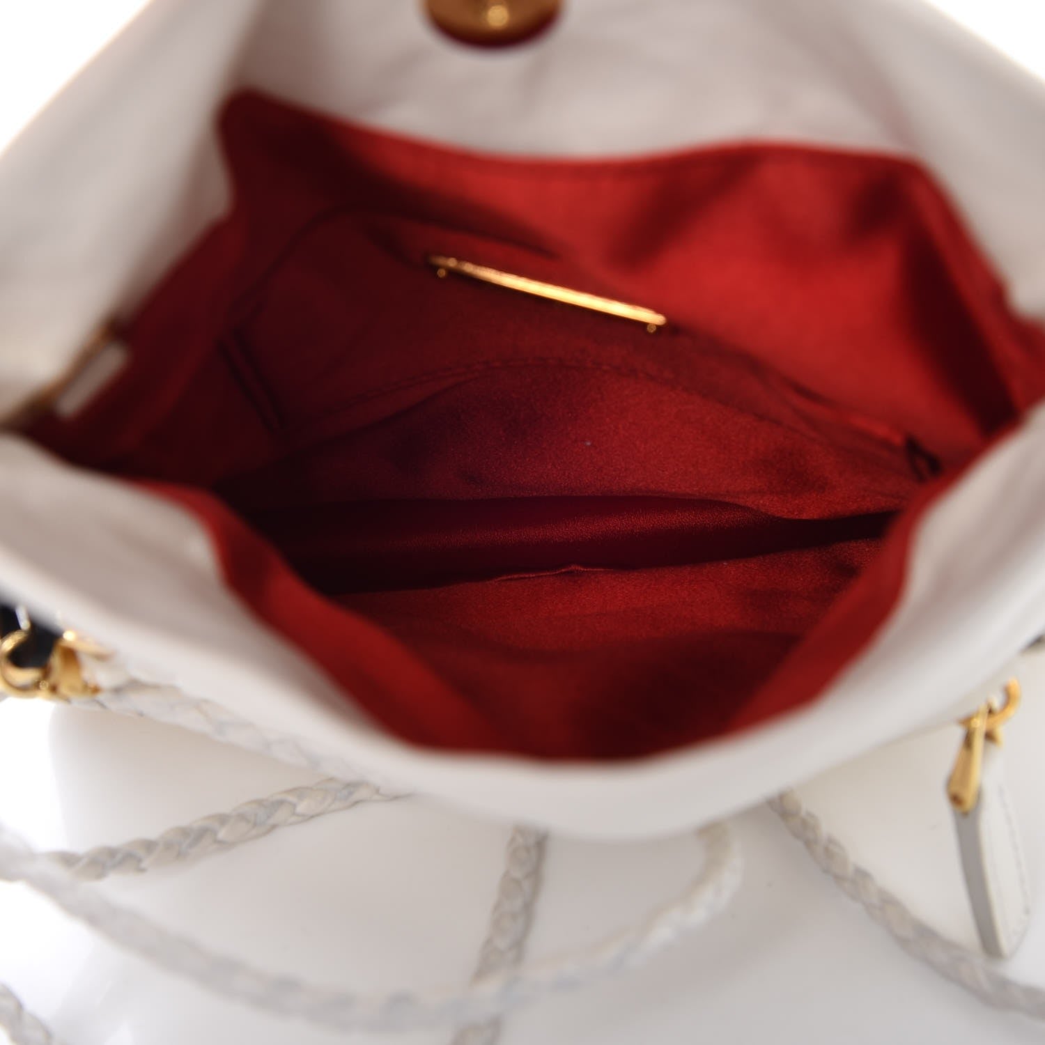 Miu Miu Nappa Crystal Flap Shoulder Bag Bianco White 6 of 12